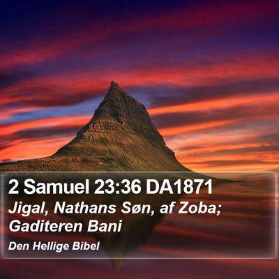2 Samuel 23:36 DA1871 Bible Verse Image