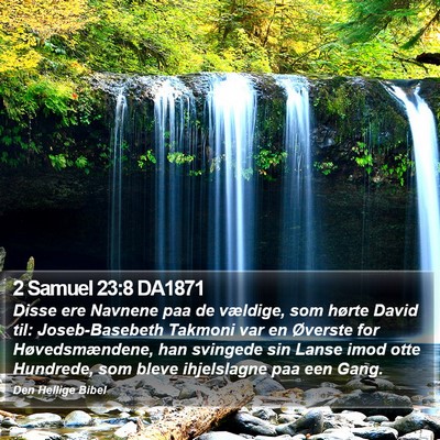 2 Samuel 23:8 DA1871 Bible Verse Image