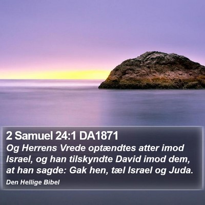 2 Samuel 24:1 DA1871 Bible Verse Image