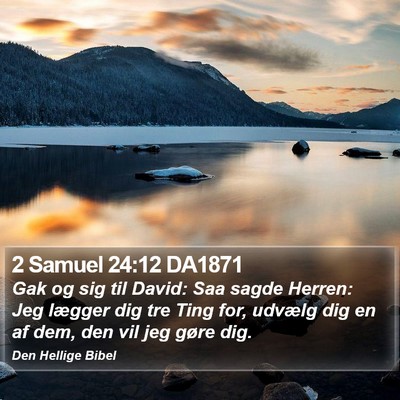 2 Samuel 24:12 DA1871 Bible Verse Image