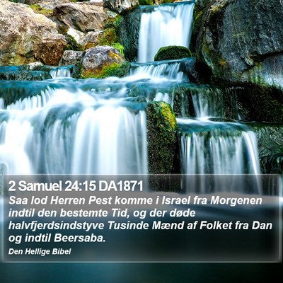 2 Samuel 24:15 DA1871 Bible Verse Image