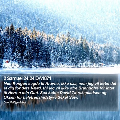 2 Samuel 24:24 DA1871 Bible Verse Image