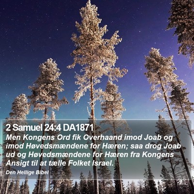 2 Samuel 24:4 DA1871 Bible Verse Image