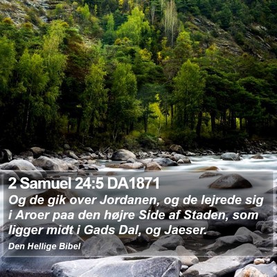 2 Samuel 24:5 DA1871 Bible Verse Image