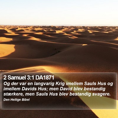 2 Samuel 3:1 DA1871 Bible Verse Image