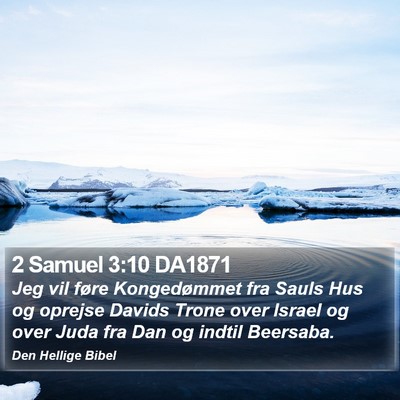 2 Samuel 3:10 DA1871 Bible Verse Image
