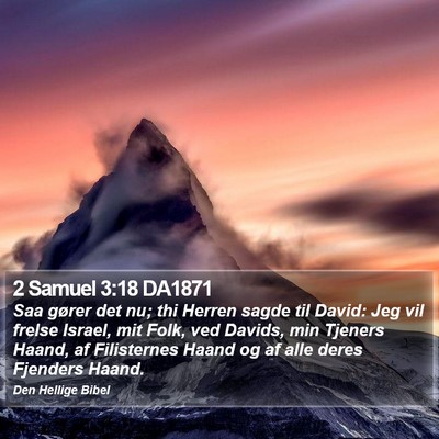 2 Samuel 3:18 DA1871 Bible Verse Image