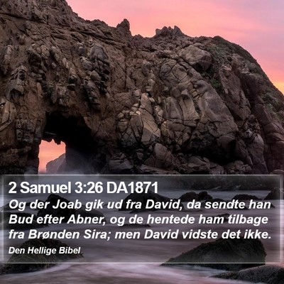 2 Samuel 3:26 DA1871 Bible Verse Image