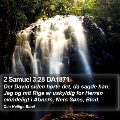 2 Samuel 3:28 DA1871 Bible Verse Image