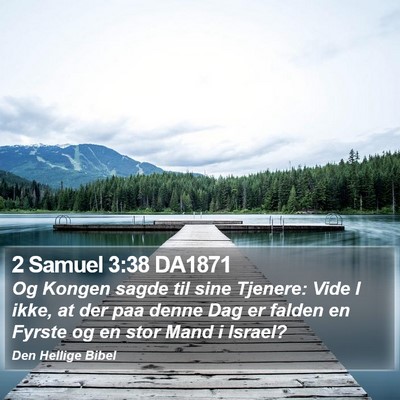 2 Samuel 3:38 DA1871 Bible Verse Image