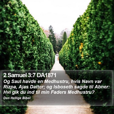2 Samuel 3:7 DA1871 Bible Verse Image