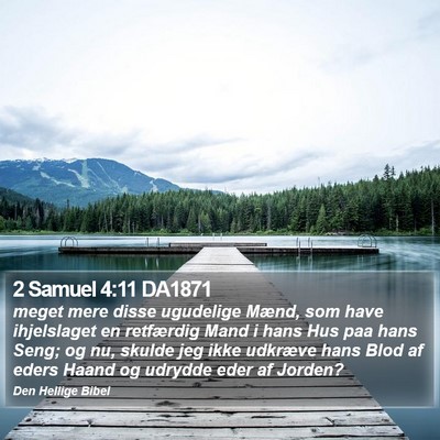 2 Samuel 4:11 DA1871 Bible Verse Image