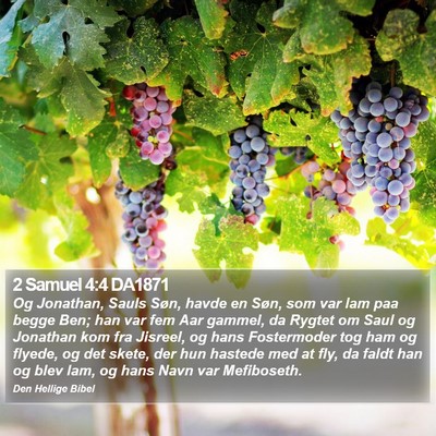 2 Samuel 4:4 DA1871 Bible Verse Image