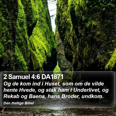 2 Samuel 4:6 DA1871 Bible Verse Image