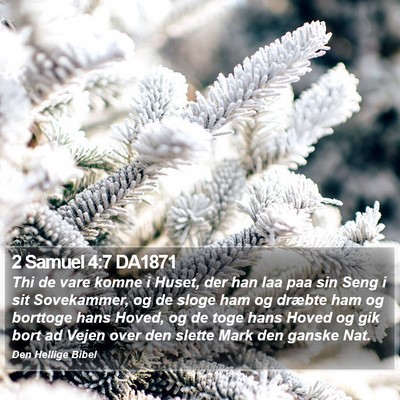 2 Samuel 4:7 DA1871 Bible Verse Image