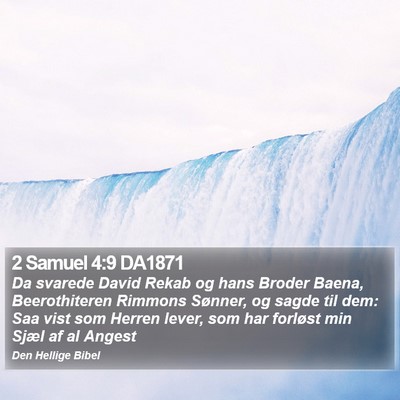 2 Samuel 4:9 DA1871 Bible Verse Image