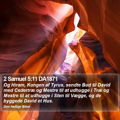 2 Samuel 5:11 DA1871 Bible Verse Image
