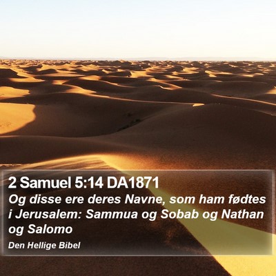 2 Samuel 5:14 DA1871 Bible Verse Image