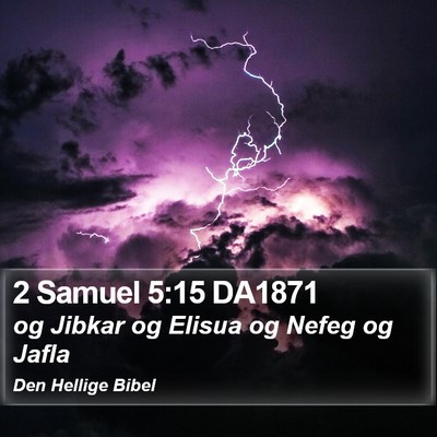 2 Samuel 5:15 DA1871 Bible Verse Image