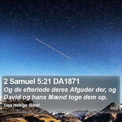 2 Samuel 5:21 DA1871 Bible Verse Image