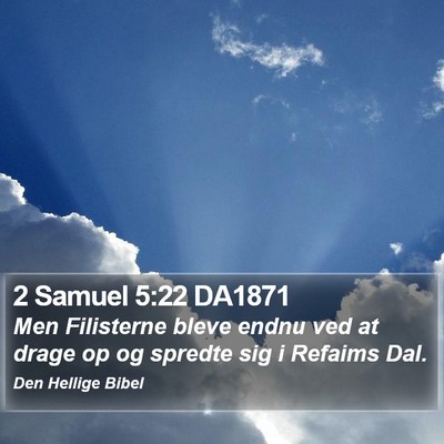 2 Samuel 5:22 DA1871 Bible Verse Image