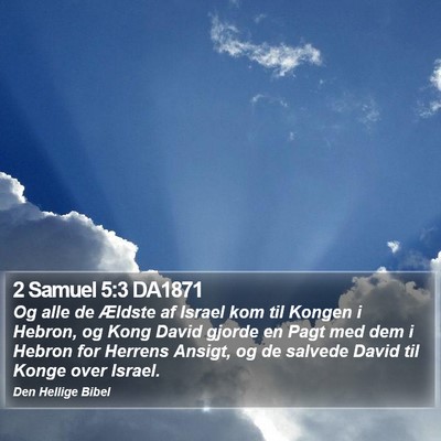 2 Samuel 5:3 DA1871 Bible Verse Image