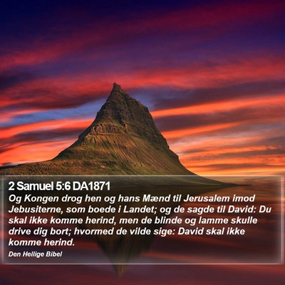 2 Samuel 5:6 DA1871 Bible Verse Image