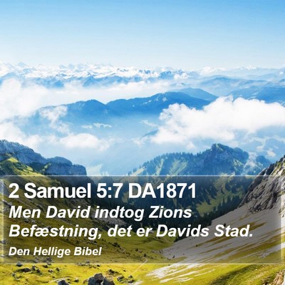 2 Samuel 5:7 DA1871 Bible Verse Image