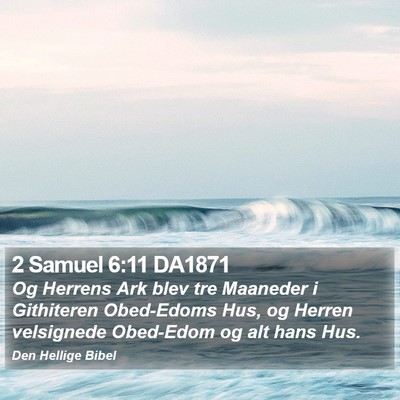 2 Samuel 6:11 DA1871 Bible Verse Image