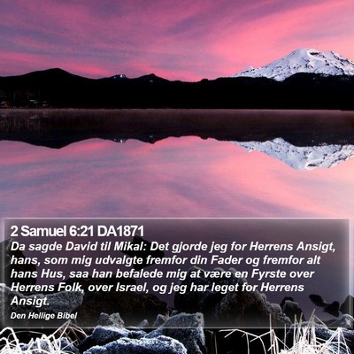 2 Samuel 6:21 DA1871 Bible Verse Image