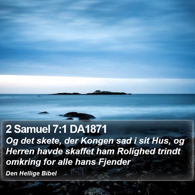 2 Samuel 7:1 DA1871 Bible Verse Image