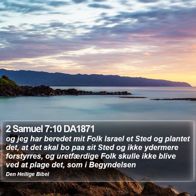 2 Samuel 7:10 DA1871 Bible Verse Image