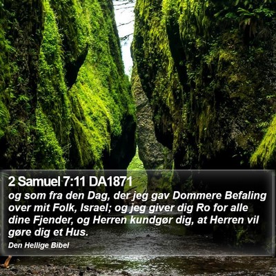 2 Samuel 7:11 DA1871 Bible Verse Image