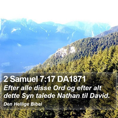 2 Samuel 7:17 DA1871 Bible Verse Image