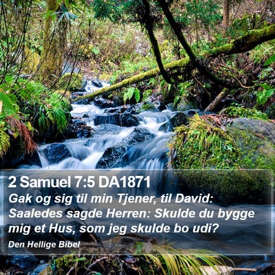 2 Samuel 7:5 DA1871 Bible Verse Image