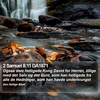 2 Samuel 8:11 DA1871 Bible Verse Image