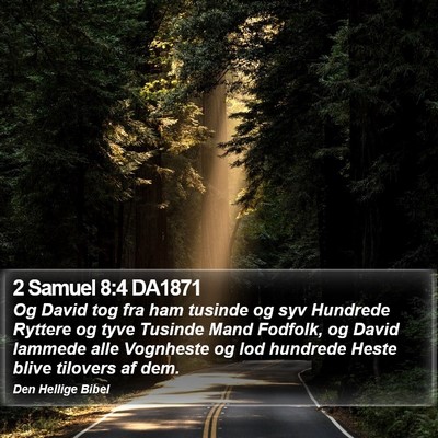 2 Samuel 8:4 DA1871 Bible Verse Image