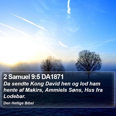 2 Samuel 9:5 DA1871 Bible Verse Image