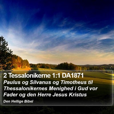 2 Tessalonikerne 1:1 DA1871 Bible Verse Image
