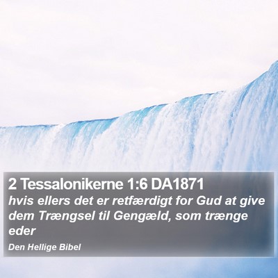 2 Tessalonikerne 1:6 DA1871 Bible Verse Image