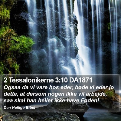 2 Tessalonikerne 3:10 DA1871 Bible Verse Image