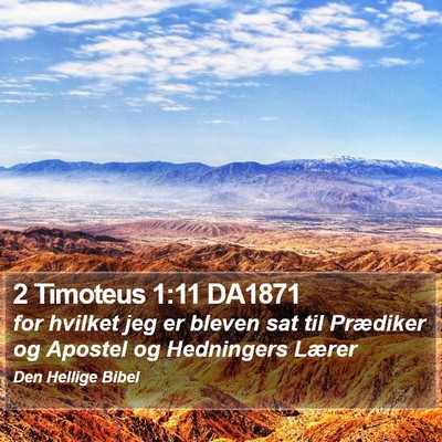 2 Timoteus 1:11 DA1871 Bible Verse Image