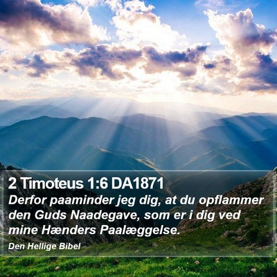 2 Timoteus 1:6 DA1871 Bible Verse Image