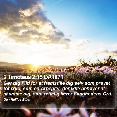2 Timoteus 2:15 DA1871 Bible Verse Image