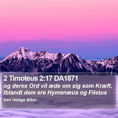 2 Timoteus 2:17 DA1871 Bible Verse Image
