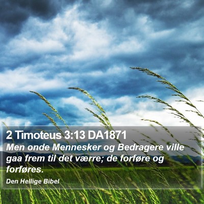 2 Timoteus 3:13 DA1871 Bible Verse Image