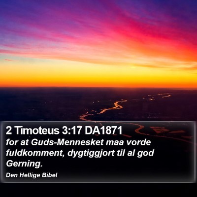 2 Timoteus 3:17 DA1871 Bible Verse Image