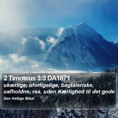 2 Timoteus 3:3 DA1871 Bible Verse Image