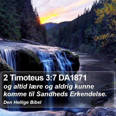 2 Timoteus 3:7 DA1871 Bible Verse Image