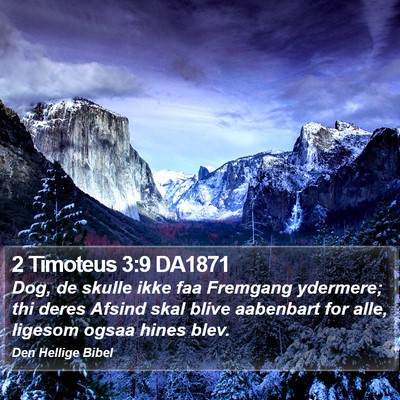 2 Timoteus 3:9 DA1871 Bible Verse Image